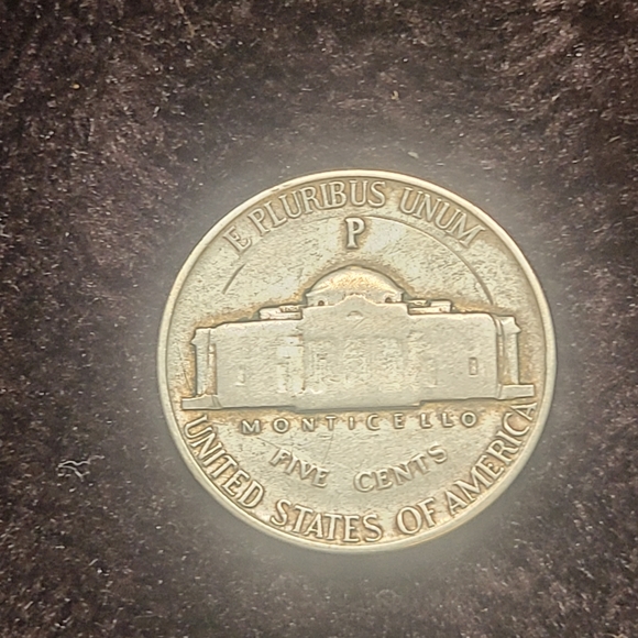 RARE 1943 P SILVER WAR NICKEL - Picture 5 of 5